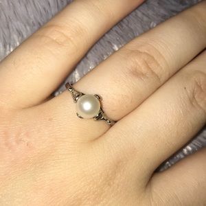a pearl ring